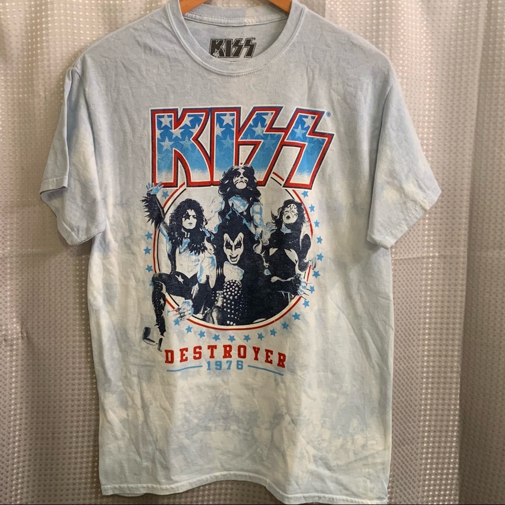 KISS 1976 Destroyer Tour Replica Tie Dye T-Shirt